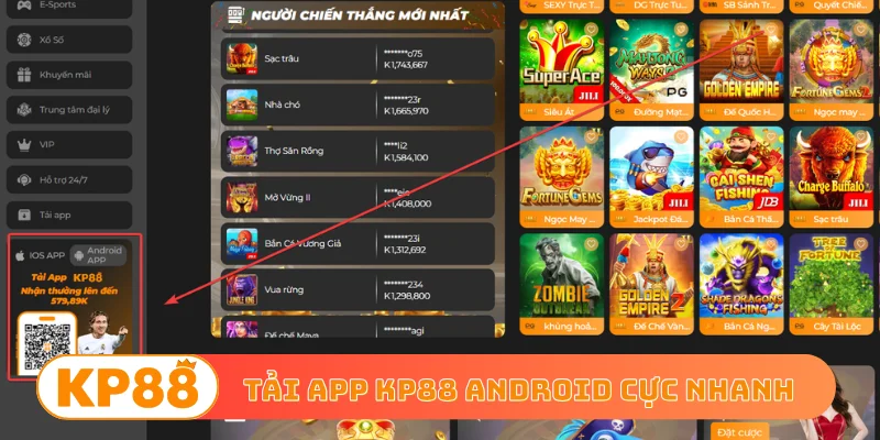 Tải app KP88 Android cực nhanh